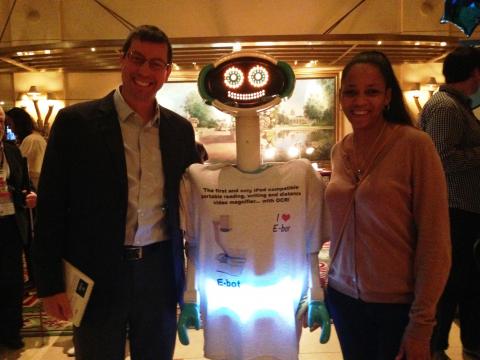 Photographed from left to right, John Morris, Witty Robot, and Salimah LaForce